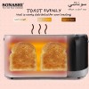 SONASHI 2 SLICE POP-UP TOASTER / BUN WARMER SONASHI 2 SLICE POP-UP TOASTER / BUN WARMER
