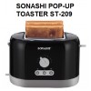 SONASHI 2 SLICE POP-UP TOASTER / BUN WARMER SONASHI 2 SLICE POP-UP TOASTER / BUN WARMER